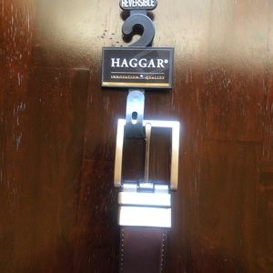 Haggar men’s vegan reversible belt